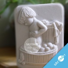 조개 몰드 비누 틀 캔들 몰드 석고 방향제 공방 소, 1-조개몰드-소