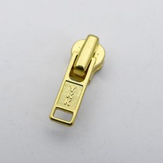 YKK拉鏈頭專用3號金屬拉鎖頭衣服5號尼龍拉鏈頭5號8號樹脂雙嚮拉頭, 3號金色YKK金屬拉頭【2顆】, 1個