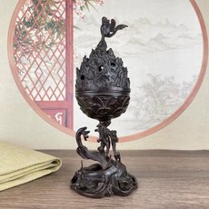 泓潤 仿古朱雀 博山爐 合金香爐, 1個