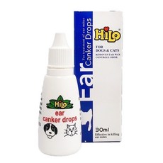 喜樂 Hilo 狗貓專用耳疥蟲滴劑 30ml 清潔耳垢 減輕異味 舒緩耳部不適, 1個, 喜樂 耳疥蟲滴劑 30ml