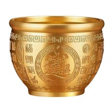 招財進寶聚寶盆擺件 開運風水招財擺飾 店面 居家裝飾喬遷禮品, 百福缸