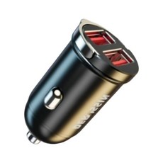 雙口USB車載充電器 200W 隱藏式設計, 双USB单车充【超级快充】