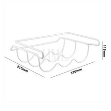 楓悅 創意鐵藝 日用家居 廚房用品 收納掛架 冰箱置物架 啤酒架, 白色
