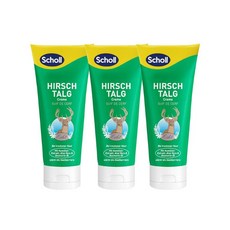 독일 내수용 Scholl 디어 탈로 크림 발 손 보습 케어 크림 손 발 보습 뒤꿈치 케어 발 건조 크림 Scholl Deer Tallow Cream, 100ml, 3개, 1개입