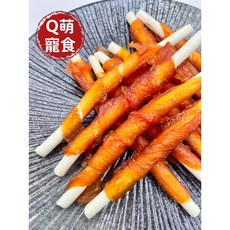 Q萌寵食屋 潔牙牛奶棒捲肉 寵物零食, 1個
