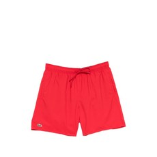 라코스테 로고 패치 드로스트링 스윔 쇼츠, 레드계열