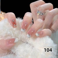 DAEWON 네일팁 젤 인조손톱 네일아트 셀프네일 24P, 1개, 104