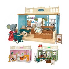 考拉小鎮 1層樓場景組精緻迷你世界 (附1隻玩偶), 1個, 客廳場景