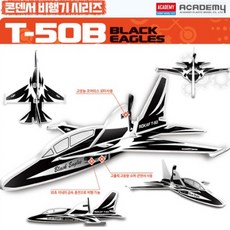콘덴서 비행기 T-50B BLACK EAGLES 18512, 1개