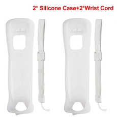 Wii 모션 플러스가 내장된 리모컨용 | 쇼크 눌차쿠 컨트롤러 닌텐도 U 호환, 01 Silicone case