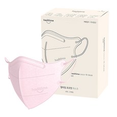 힐타임 코코핏 컬러마스크 소형 L KF94, 25개입, 1개, 스윗핑크