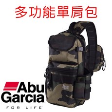 Abu Garcia 迷彩直式多功能單肩包 釣魚包