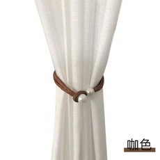 자석 커튼 클립 홀더 타이백 행잉 볼 홈 데코, 1개, 11. 6-2pcs-brown