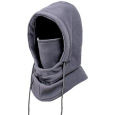 INOGIH Balaclava 스키 마스크 여성용 남성용 겨울 방풍 따뜻한 플리스 페이스 추운 날씨 오토바이 자전거 사이클링 넥 워머 블랙. 단일 사이즈 318804 879, 회색