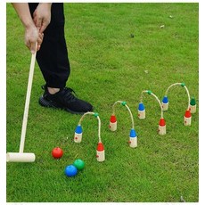 게이트볼장비 스틱 라켓 입문용 골프 어르신 세트 크로케 채