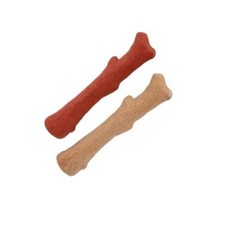 美國Petstages 狗狗潔牙玩具 耐咬磨牙玩具 BBQ培根四角 蘑菇造型 安全耐用 清潔牙齒, 1個, 67818 史迪克2件組(M/中型犬), 67818 史迪克2件組(M/中型犬)