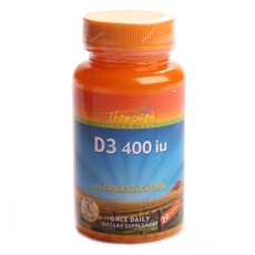 THOMPSON 維他命D3錠 400IU, 30顆, 1罐