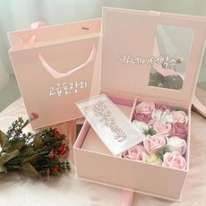 용돈박스 플라워 good 카네이션 어버이날 선물 스승의날 비누꽃 wolLSLQ3ja2A87, 레드