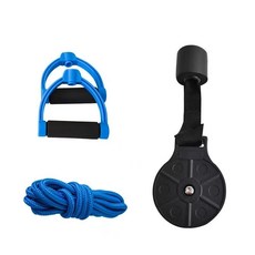 免安裝門上滑輪拉力器，居家健身訓練器材，舒適握把耐磨繩索，隨時隨地享受運動樂趣, 康復肩頸訓練器材, 1套