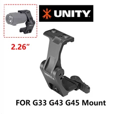 UNITY 택티컬 FTC OMNI 마운트 2.26 옵틱 라이저 (T1 T2 EOTECH G33 V3XM 스코프, 05 2.26 For G33 G43 BK