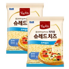 상하치즈 모짜렐라 피자용 슈레드치즈, 300g, 2개