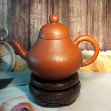 宜興 早期宜興紫砂梨皮朱泥思亭壺 經典器型泡茶利器 單孔出水180cc 宜興壺 紫砂壺 茶壺 茶具 早期壺, 1個, 棕色, 180cc