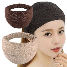 여성 헤어 고정 머리띠 패션 레이스 두건 반다나 swg+2609Rm