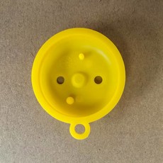 온수기 유형 A용 부품 5개 있는 노란색 50mm 구멍이 온수기 병렬 OD 실리콘 다이어프램