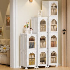 大容量 透明 多層 收納櫃 加厚 衛生間 置物架 浴室 夾縫櫃 洗手間 收納櫃 廁所 儲物櫃 折疊櫃 免安裝 可移動, 夾縫摺疊收納櫃一層透黑,如圖, 1個