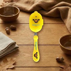 스토어-다유 아이혼밥연습스푼 키이로이토리 캐릭터 스테인리스 아동 스푼
