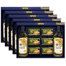 CJ 스팸 복합 8종 선물세트 한박스 5세트입 설 추석 명절 식용유 카놀라유 오일, 1개