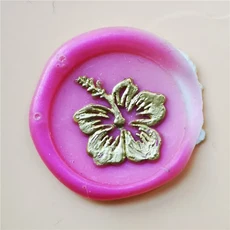 히비스커스 왁스 인감 스탬프 씰링 키트 맞춤 초기 청첩장 페르소나, 02 just head