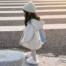 Zingerina 女童連帽毛呢外套