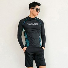 나야스타일 남성용 이시가키 래쉬가드 상의
