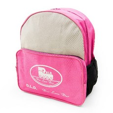 D.L.D 多輪多 專業直排輪 溜冰鞋 後背包 粉紅灰色, 1個