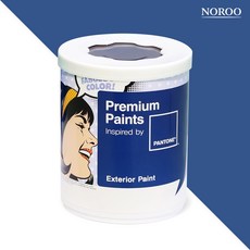 노루페인트 팬톤 외부용 실외 저광 페인트 1L, 19-4052 Classic Blue, 1개