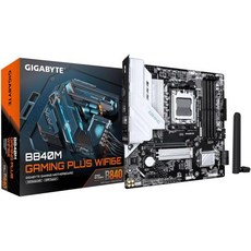 기가바이트 B840M 게이밍 플러스 WIFI6E AMD AM5 mATX 마더보드 Ryzen 900080007000 시리즈 지원 822 전원 단계 DDR5 2배 M.2 PCIe