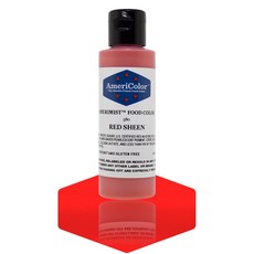 아메리컬러 아메리미스트 에어브러시 색소 4.5 온스 레드 펄 광택 AmeriColor Amerimist Airbrush Color 4.5 Ounce Red Pearl Sheen, 빨간색, 4.5 Fl Oz (1팩), 1개
