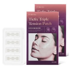 큐리셀 타이픽 트리플 텐션 패치 피부 탄력 리프팅 특허 콜라겐 꺼진부위 집중케어 밴드, 2개, 4개입