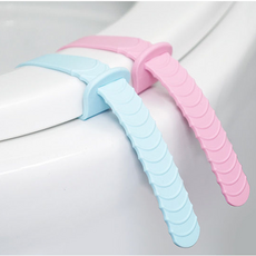 뉴에잇 실리콘 변기커버 위생 손잡이 2p, 핑크