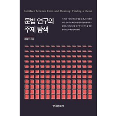 語法研究的主題探索, 韓國文化社, 金義秀 著