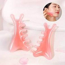 일상이조 (끝장나는 시원함!) 디톡 괄사 마사지기 (전용 파우치 증정), 핑크, 1개