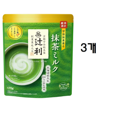 츠지리 마차밀크 우지말차 파우더, 3개, 170g