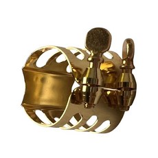 ZCD 알토 색소폰 마우스피스 리가처 구리 전문가용 다용도 클립 색소폰 리가처 패스너 (전문가 및 초보자용), 1.18인치 x 0.98인치, 금