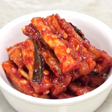 동백찬 무말랭이 무침 2kg 4kg 8kg 16kg 두남 고추잎 고춧잎 무우말랭이 대용량 업소용, 1개