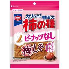 가메다 제과 가메다 감의 씨 땅콩 없음 매화 시소 91g×12봉, 91g