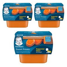 거버 어린이 액상 식품, 고구마(Sweet Potato), 113g, 3개