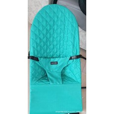 접이식 흔들 의자 침대 신생아침대 신생아, 연 그린 다이아몬드+모기장