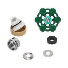 Watflow Frost 야외 수도꼭지 수리 키트 사이펀 씰콕 밸브용 1.9cm(3/4인치) GHT 캡이 있는 호스 빕 교체품 누출 방지 금속 손잡이 - 쉬운 DIY 105, Replacement