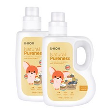 케이맘 유아 섬유유연제 상쾌한향 용기형, 1.7L, 2개